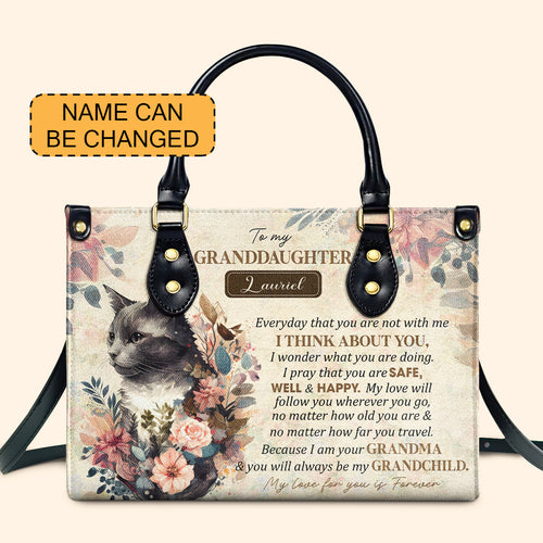 God Says You Are - Personalized Leather Handbag