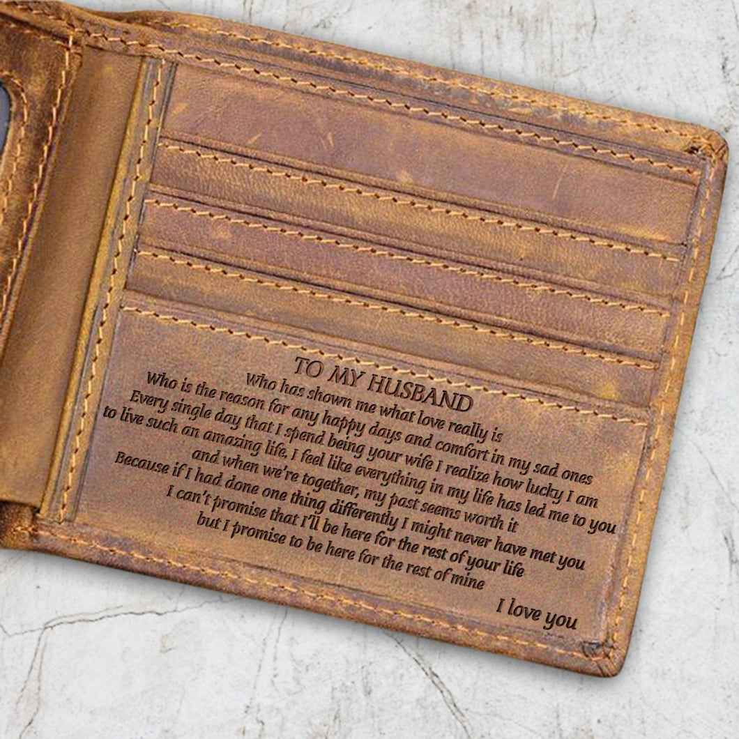 V1714 - An Amazing Life - For Husband Engraved Wallet
