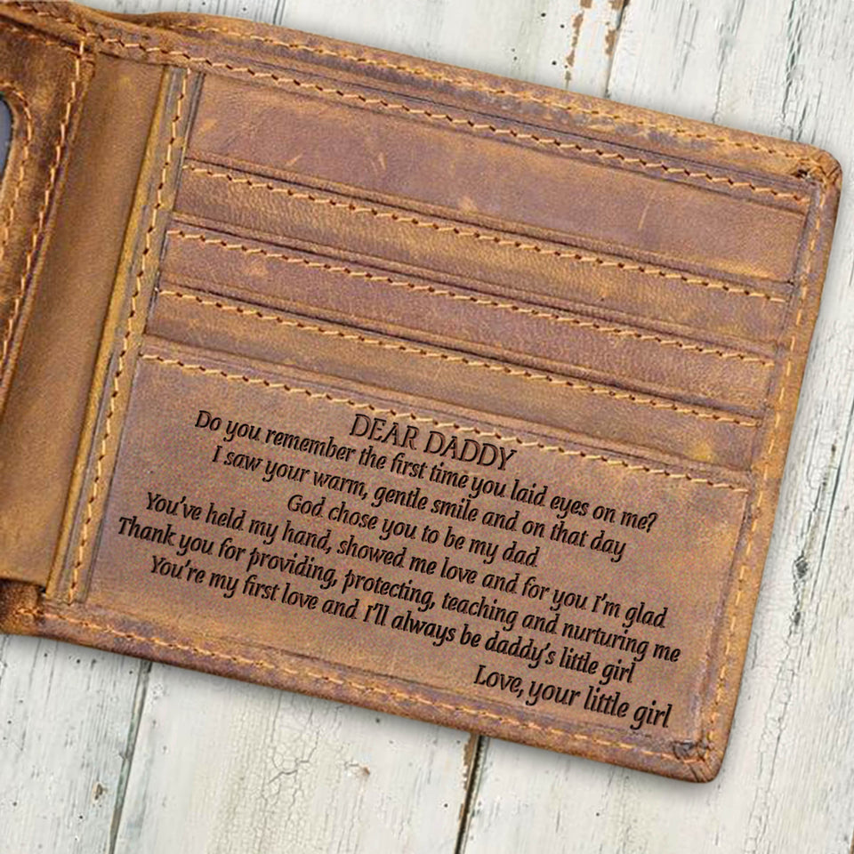 V1728 - From Your Little Girl - For Dad Engraved Wallet