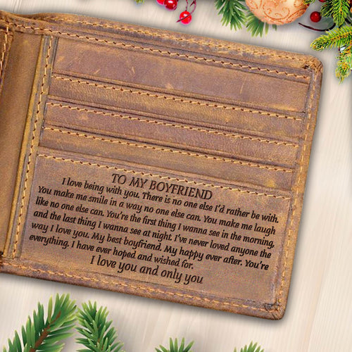 V1750 - You are everything I'd wished for - For Boyfriend Engraved Wallet