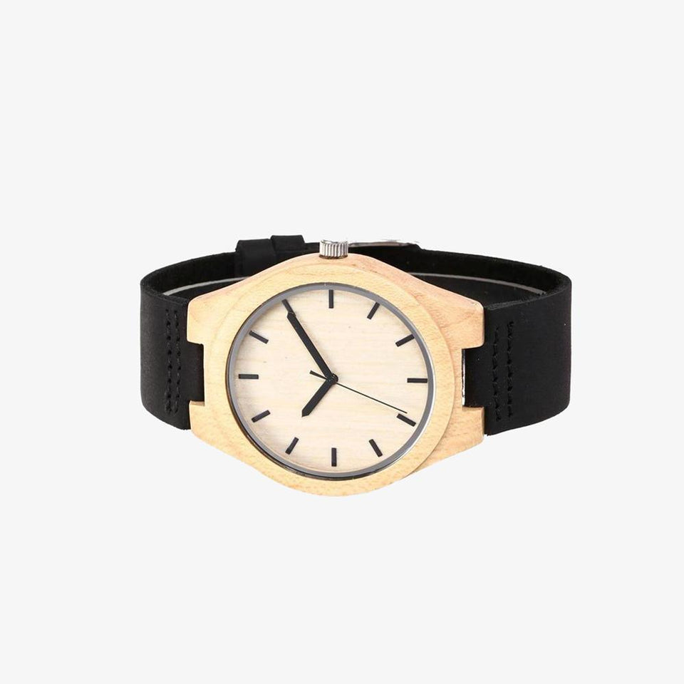 X03 Custom Engraved Wooden Watch For Men